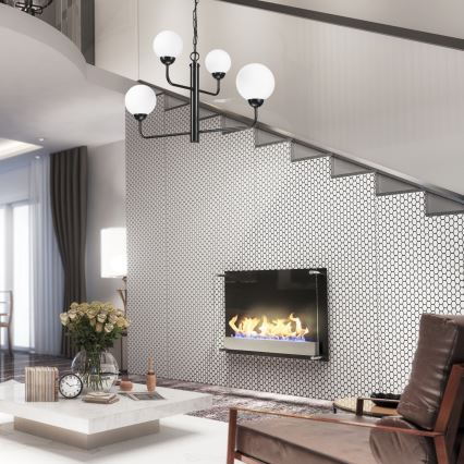 Chandelier on a chain OSCAR 4xG9/5W/230V black