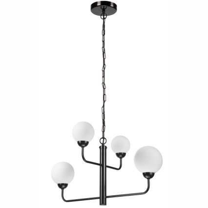 Chandelier on a chain OSCAR 4xG9/5W/230V black