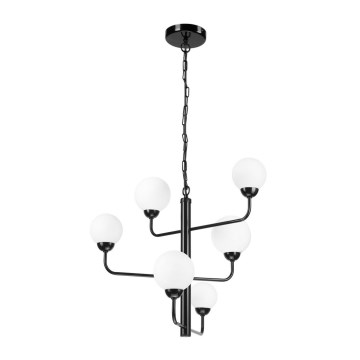 Chandelier on a chain OSCAR 6xG9/5W/230V black