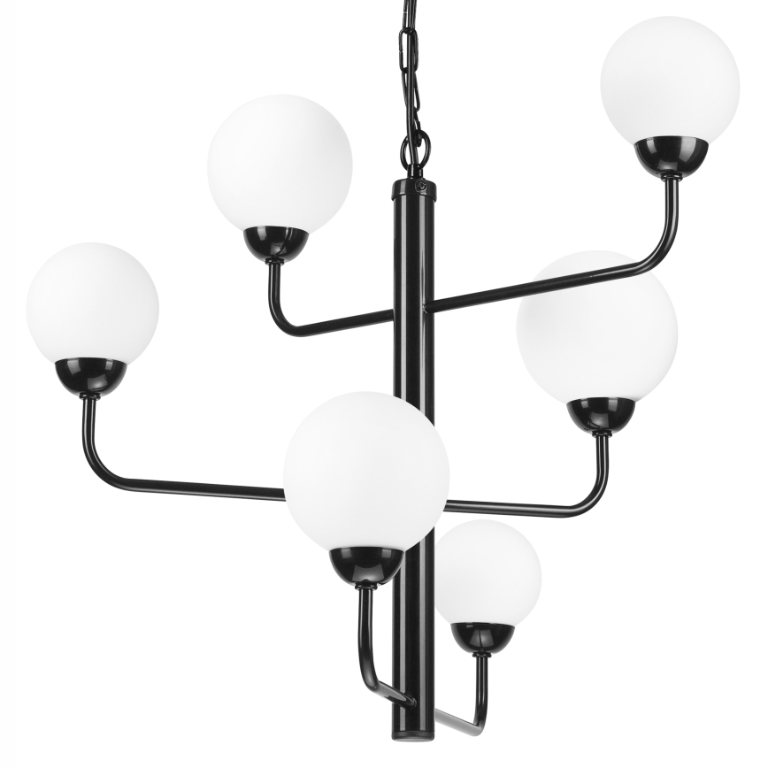 Chandelier on a chain OSCAR 6xG9/5W/230V black