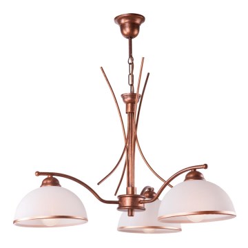 Chandelier on a chain PATRYCJA 3xE27/60W/230V
