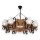Chandelier on a chain QUEEN 8xE14/40W/230V beech