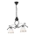 Chandelier on a chain RETRO 2xE27/60W/230V black
