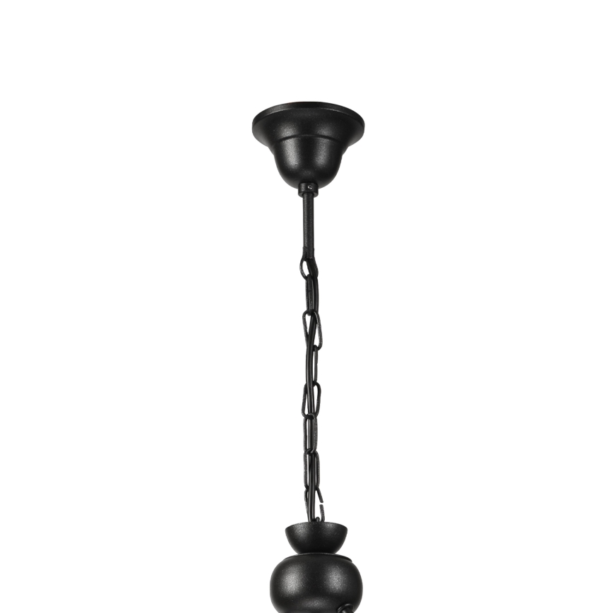 Chandelier on a chain RETRO 2xE27/60W/230V black