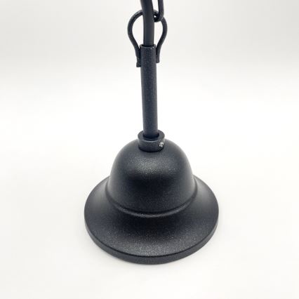 Chandelier on a chain RETRO 2xE27/60W/230V black