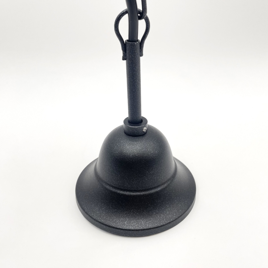 Chandelier on a chain RETRO 2xE27/60W/230V black