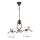 Chandelier on a chain RETRO 2xE27/60W/230V copper/patina