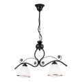 Chandelier on a chain RETRO 2xE27/60W/230V matte black