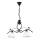 Chandelier on a chain RETRO 2xE27/60W/230V matte black