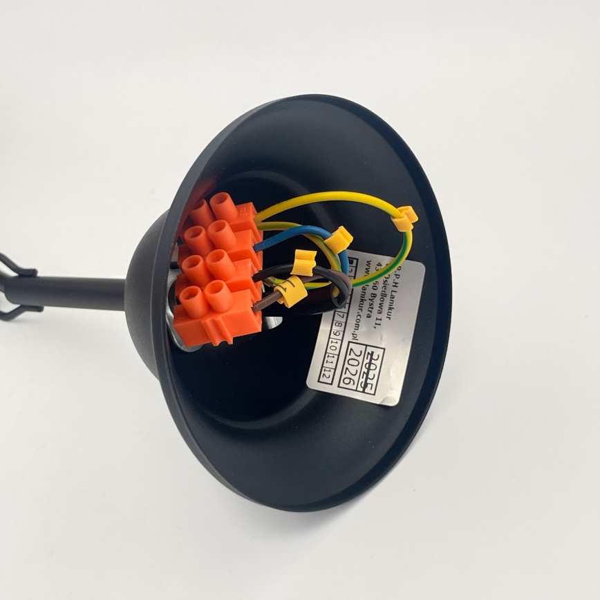 Chandelier on a chain RETRO 2xE27/60W/230V matte black