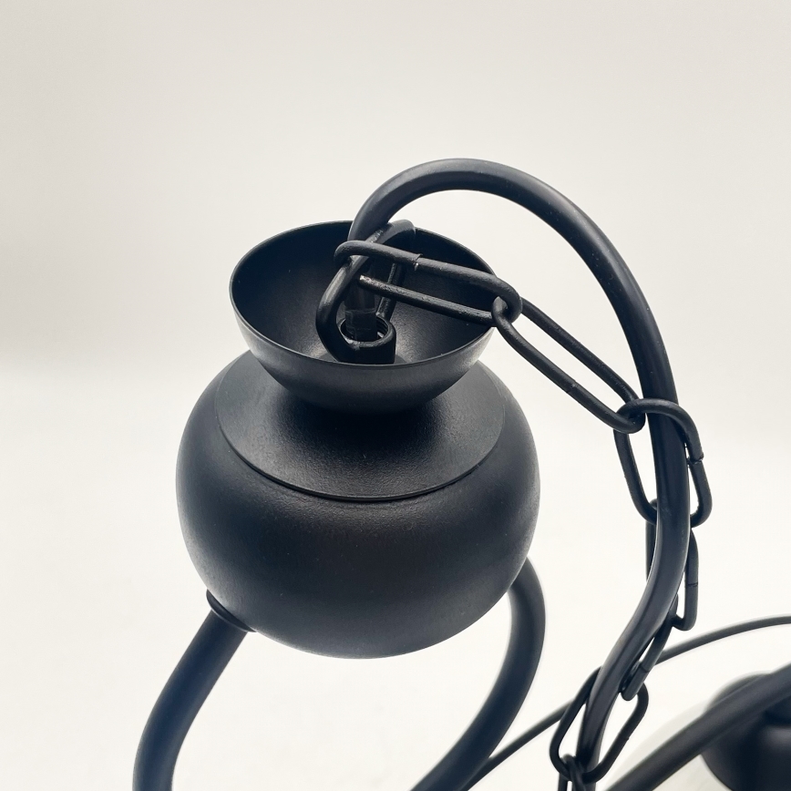 Chandelier on a chain RETRO 2xE27/60W/230V matte black