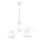 Chandelier on a chain RETRO 2xE27/60W/230V matte white