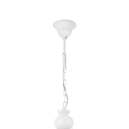 Chandelier on a chain RETRO 2xE27/60W/230V matte white