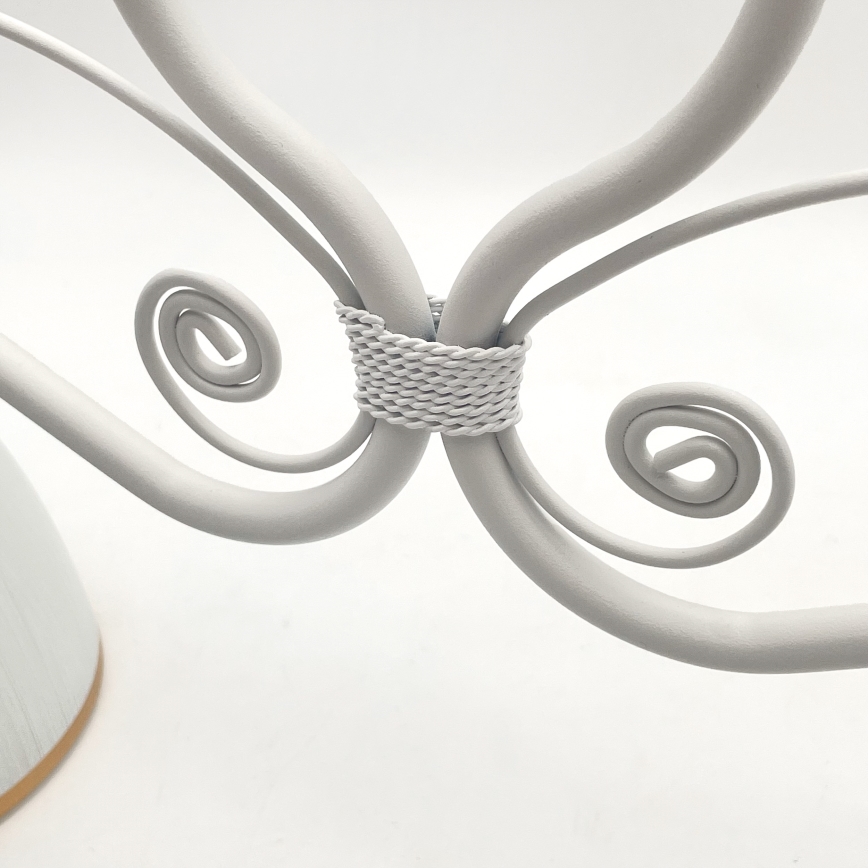 Chandelier on a chain RETRO 2xE27/60W/230V matte white