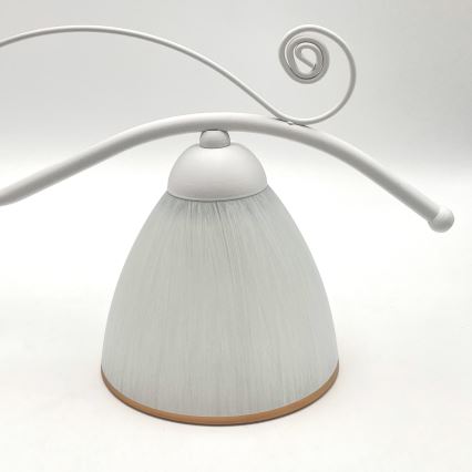 Chandelier on a chain RETRO 2xE27/60W/230V matte white