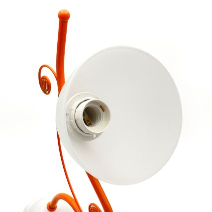 Chandelier on a chain RETRO 3xE27/60W/230V white/colorful