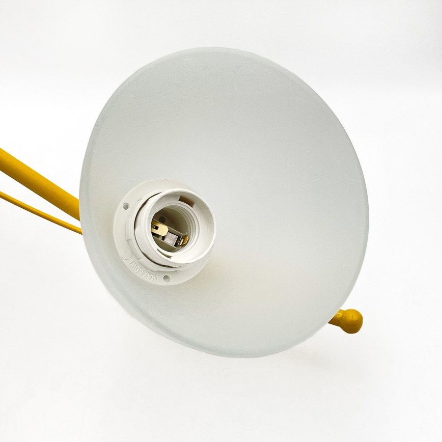 Chandelier on a chain RETRO 5xE27/60W/230V white/colorful