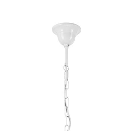 Chandelier on a chain RETRO 5xE27/60W/230V white/colorful