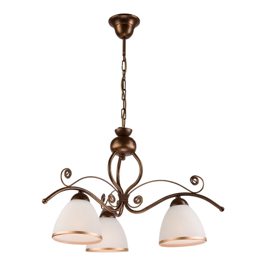 Chandelier on a chain RETRO II 3xE27/60W/230V