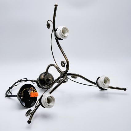 Chandelier on a chain RETRO II 3xE27/60W/230V