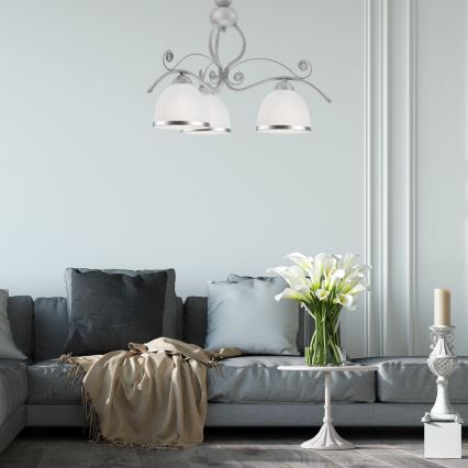 Chandelier on a chain RETRO II 3xE27/60W/230V