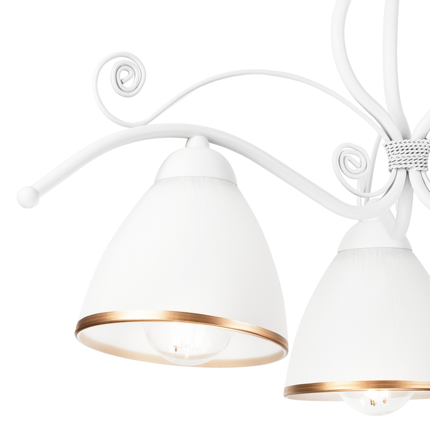 Chandelier on a chain RETRO II 3xE27/60W/230V white