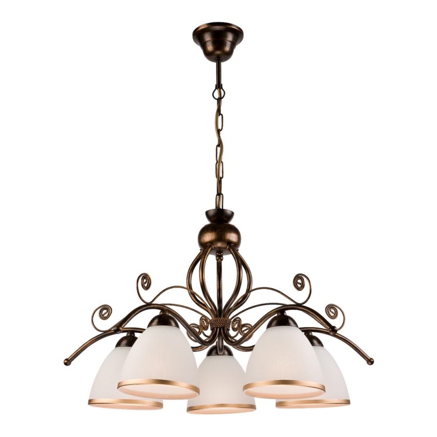 Chandelier on a chain RETRO II 5xE27/60W/230V