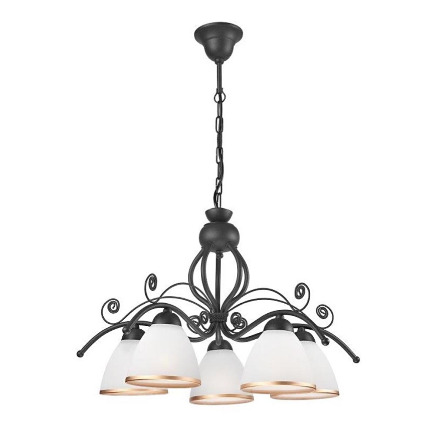 Chandelier on a chain RETRO II 5xE27/60W/230V