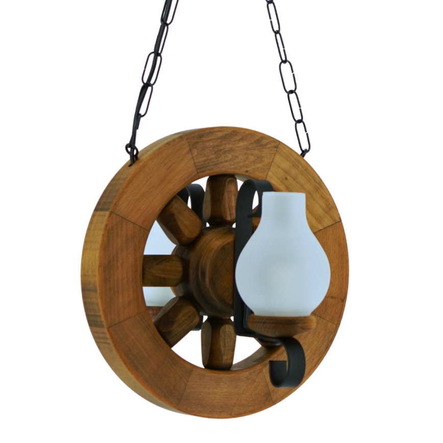 Chandelier on a chain ROATA 2xE14/40W/230V beech