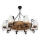 Chandelier on a chain ROATA 8xE14/40W/230V d. 70 cm beech - FSC certified