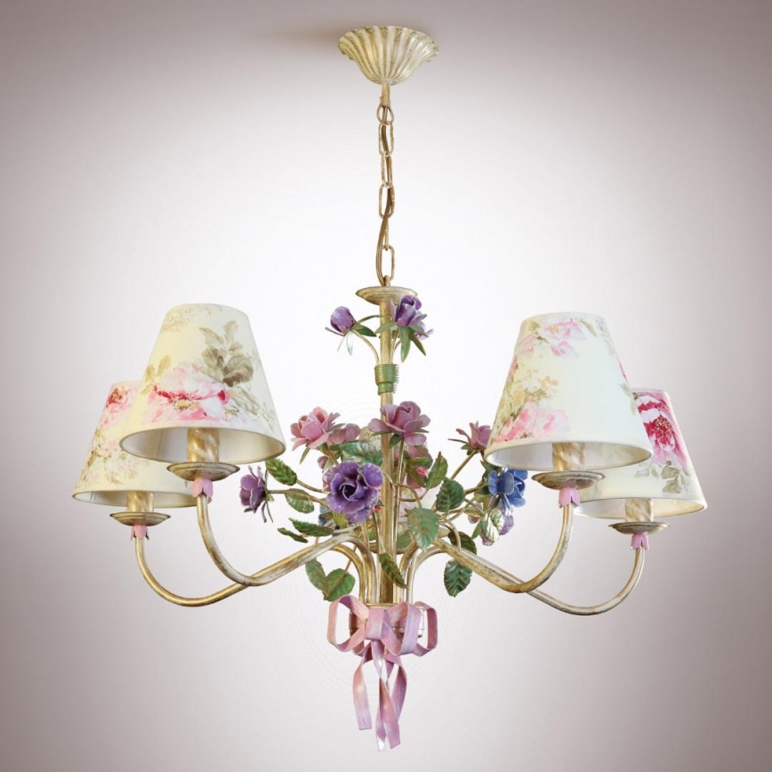 Chandelier on a chain ROMANCE 5xE14/40W/230V 75 cm