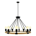 Chandelier on a chain ROPE ARTHUR 8xE27/20W/230V