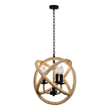 Chandelier on a chain ROPE GLOBO 3xE14/10W/230V