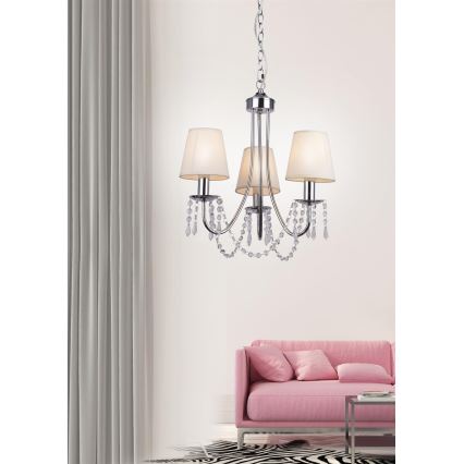 Chandelier on a chain RUTI 3xE14/40W/230V