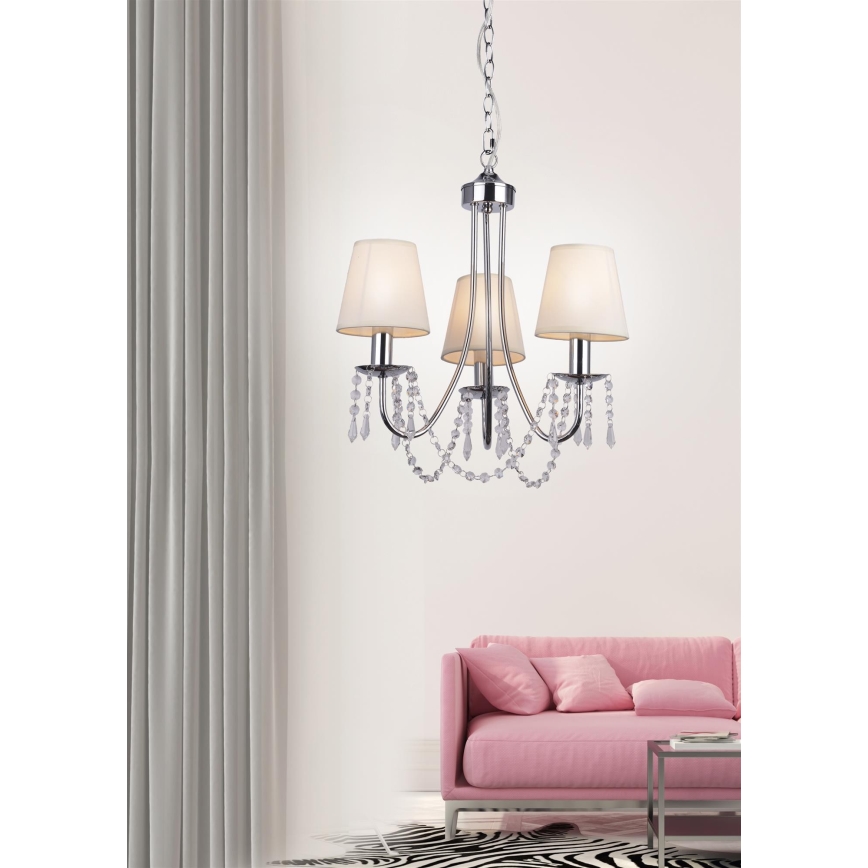 Chandelier on a chain RUTI 3xE14/40W/230V