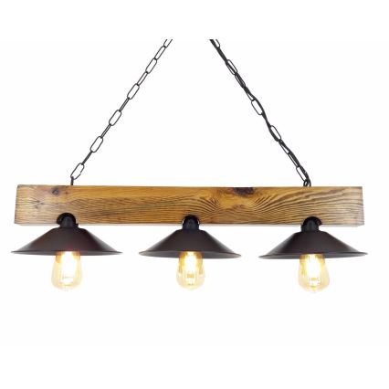 Chandelier on a chain SAPKA 3xE27/60W/230V