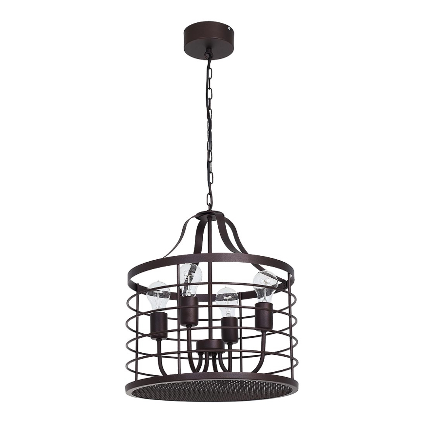 Chandelier on a chain SINGLE 6 4xE27/60W/230V
