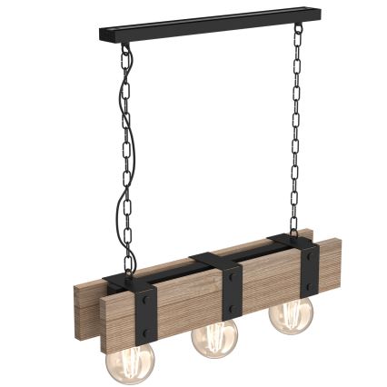 Chandelier on a chain SODER 3xE27/60W/230V