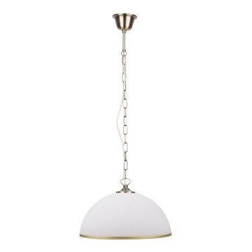 Chandelier on a chain SUGAR 1xE27/60W/230V white/golden