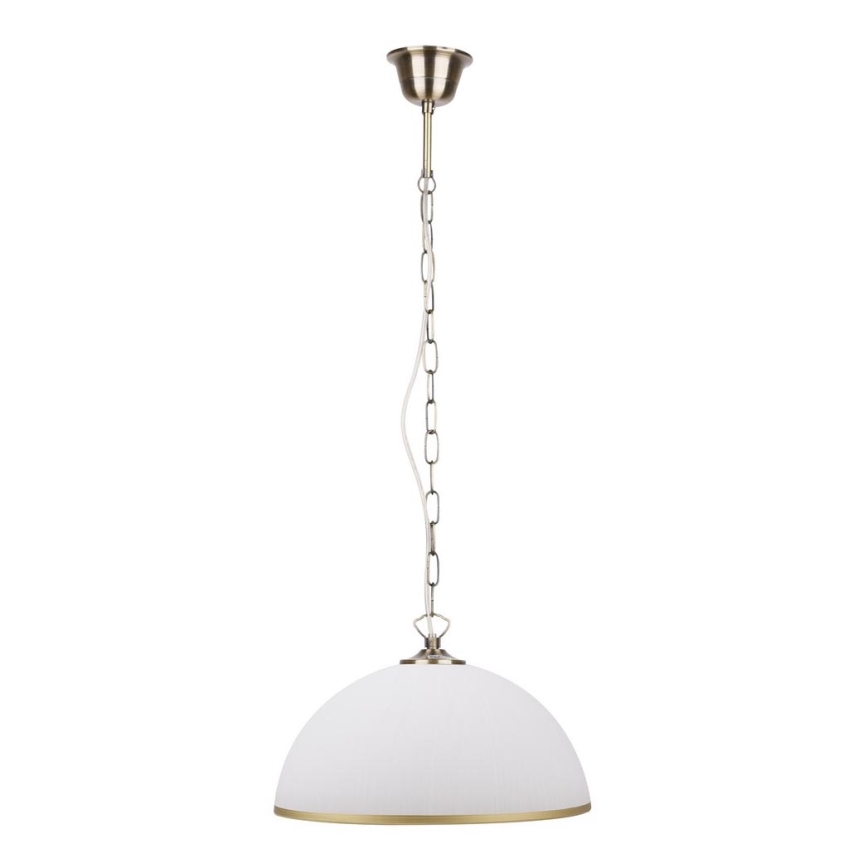 Chandelier on a chain SUGAR 1xE27/60W/230V white/golden