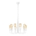 Chandelier on a chain TIFFANY 10xE27/60W/230V white