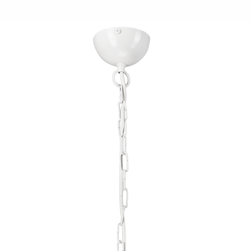 Chandelier on a chain TIFFANY 10xE27/60W/230V white