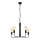 Chandelier on a chain TIFFANY 5xE27/60W/230V black