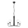 Chandelier on a chain TIFFY 5xG9/5W/230V black