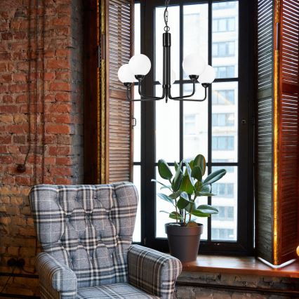 Chandelier on a chain TIFFY 5xG9/5W/230V black