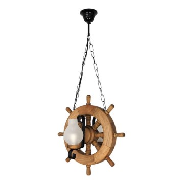 Chandelier on a chain TIMONA 2xE14/40W/230V beech - FSC certified