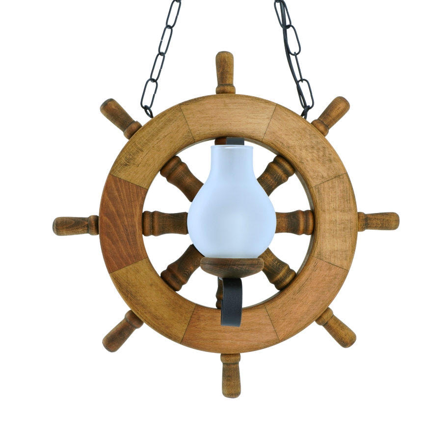 Chandelier on a chain TIMONA 2xE14/40W/230V beech