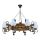 Chandelier on a chain TIMONA 8xE14/40W/230V beech