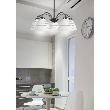 Chandelier on a chain ULI 5xE27/60W/230V