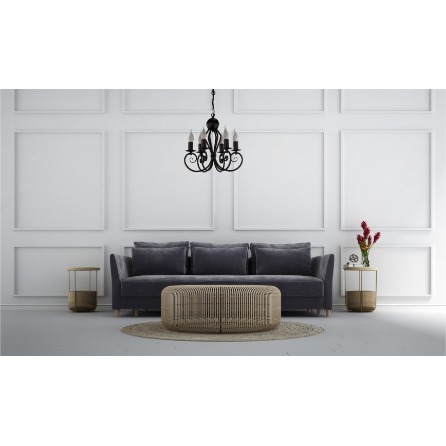 Chandelier on a chain VINCENT 6xE14/40W/230V